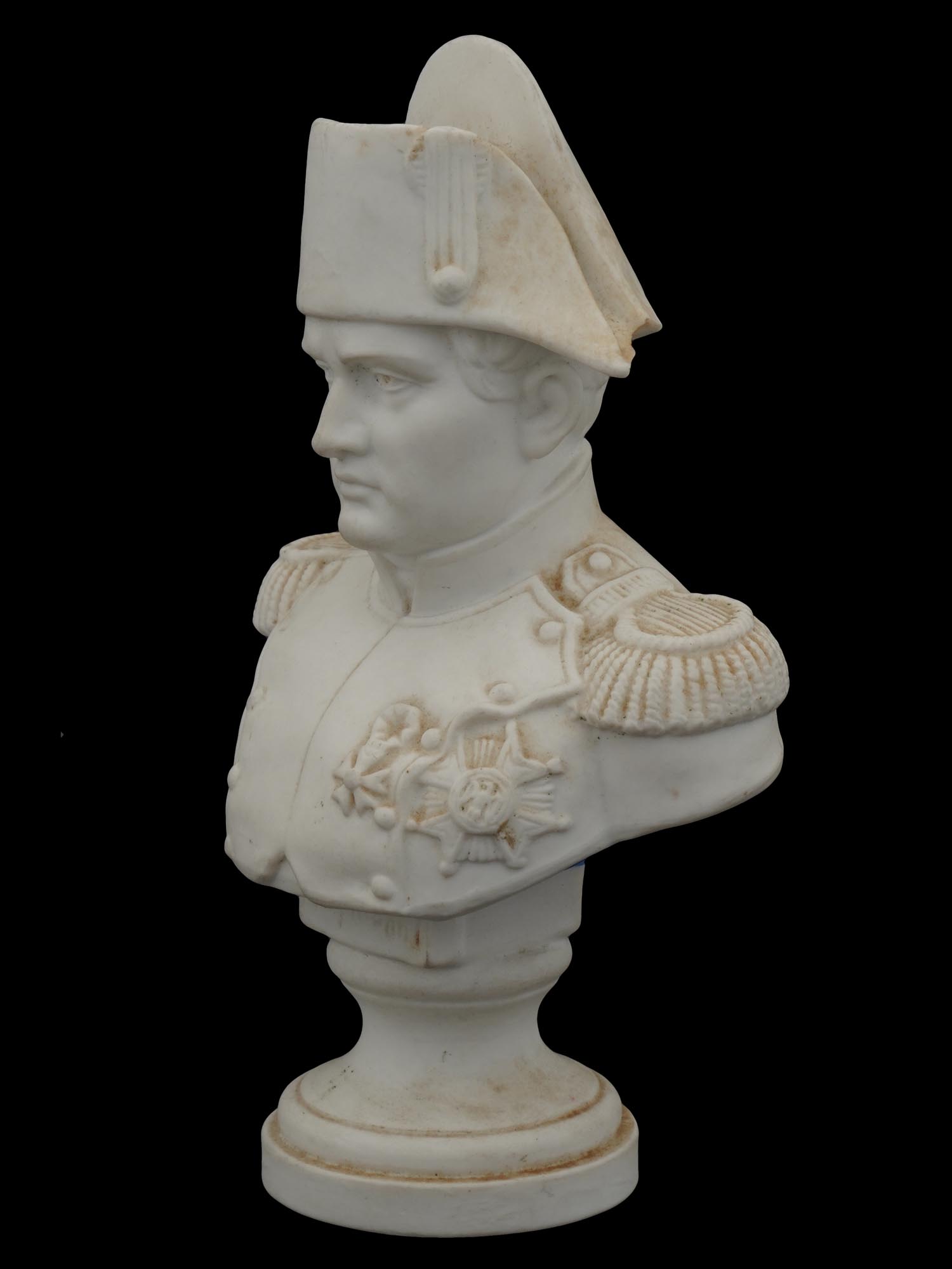 FRENCH BISQUE PORCELAIN PORTRAIT BUST OF NAPOLEON PIC-2